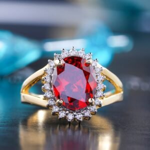 Raqs Ruby Cocktail Ring